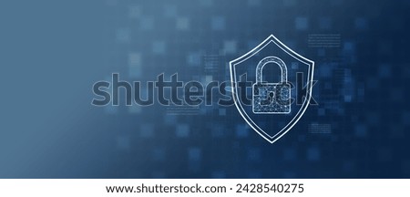 security, technology, network, futuristic, interface, shield, innovation, future, control, smart. digital padlock icon, cyber security technology network data protection. authorized access privacy.