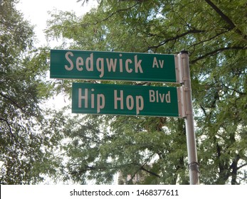 Sedgwick Avenue, Hip Hop Boulevard Sign in Bronx New York