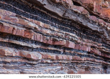 Sedimentary Coastal Rock Layers