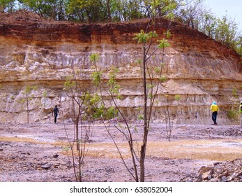 Sedimentary Rock Of A Basin In North - Central Nigeria