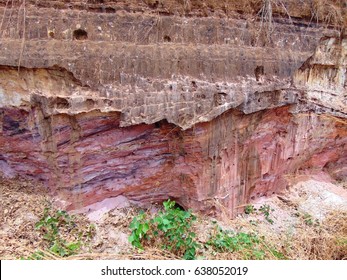 Sedimentary Rock Of A Basin In North - Central Nigeria