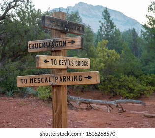 Sedona Arizona Signs For Hiking