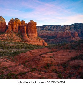 Sedona, AZ At Sunrise During The Winter Of 2020. 