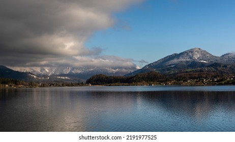 The Hallstätter See In The Austrian Alps