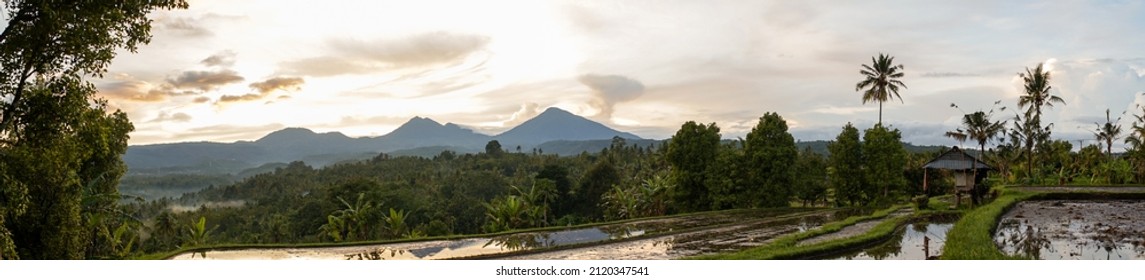 See The Beautiful Scenery Of The Northern Bali Countryside On A Cool Morning