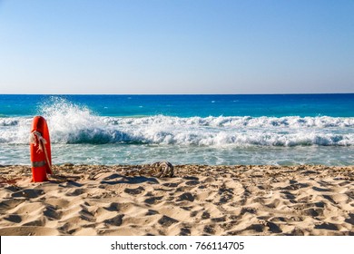 See Waves Summer Beach In Cairo Egypt North Coast