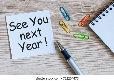 See You Next Year Images, Stock Photos & Vectors ...