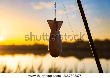 A seed container rocket for baiting large carp.