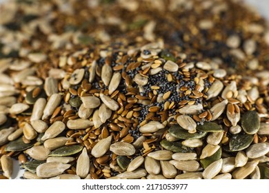 seed mix with sesame seeds, poppy seeds, pumpkin seeds and sunflower seeds