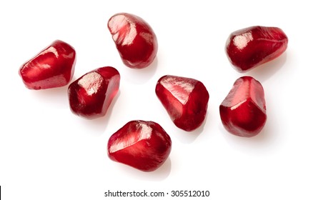 Seeds of pomegranate in closeup
