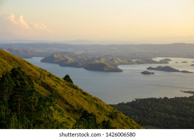 Seeing The Beauty Of Sentani Airport, Papua Was Taken In The Afternoon From Tugu Mc. Artur