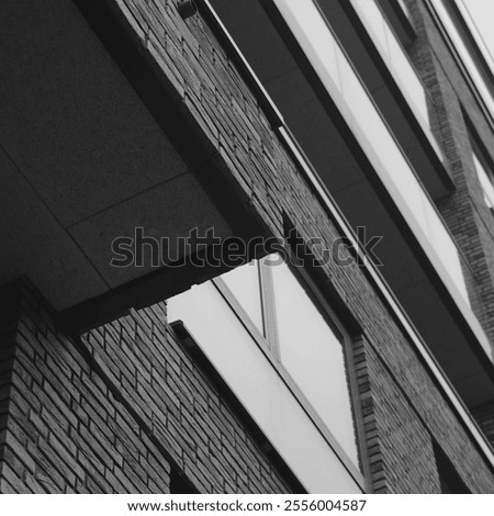seeing a black and white pattern in our building 