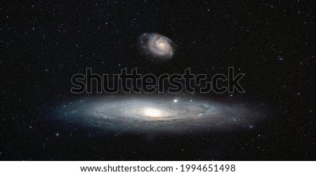 As seen by the Andromeda - Andromeda galaxy with Our galaxy is milky way 