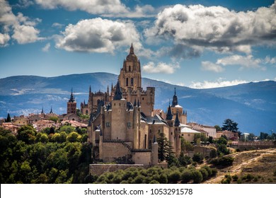 The Alcázar Of Segovia Is A Castle In The City Of Segovia In Spain