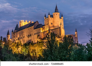 Segovia, Spain. The Alcazar Of Segovia. Castilla Y Leon.