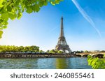 Seine in Paris with Eiffel Tower at daytime