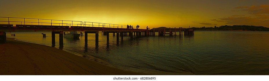 Seisia Jetty Near Bamaga Cape York Australia Sunset