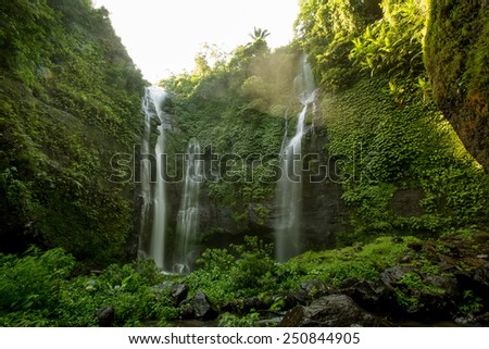 Sekumpul Waterfalls in Bali, Indonesia