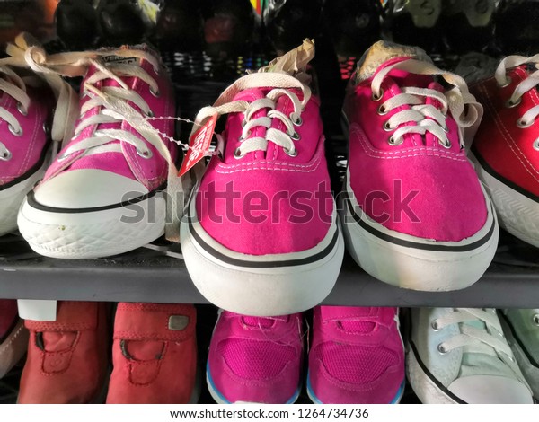 Pink Vans Stock Photo 