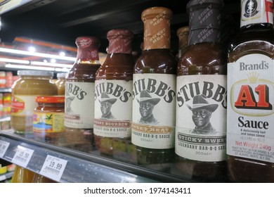 Selangor.malaysia.16.05.2021.assorted Stubb's Barbecue Sauce, Stubb's Features The Best Barbecue Sauces Marinades And Rubs That Carry That Authentic Legendary Texas.