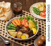 Selat solo or salat concoction is a typical dish of Solo, Central Java which is influenced by European dishes