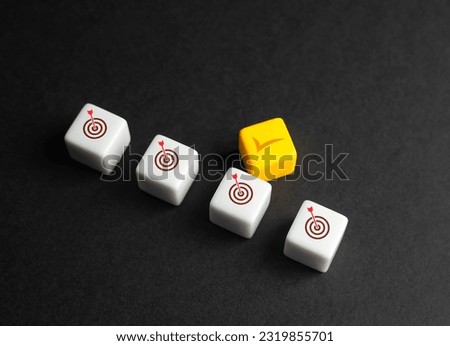 Select the desired target. Set a priority, do not take on all tasks at once. Start with a more important goal. Task prioritization. Hit the right target, achieve the acceptable minimum.