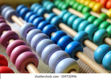 select focus,color and texture of abacus