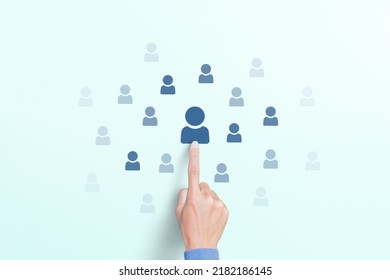 Select leader or employees, Headhunting, Recruitment business and Human Resource Management - Shutterstock ID 2182186145