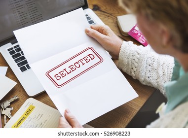 Selected Decision Result Selection Yes Status Concept - Shutterstock ID 526908223
