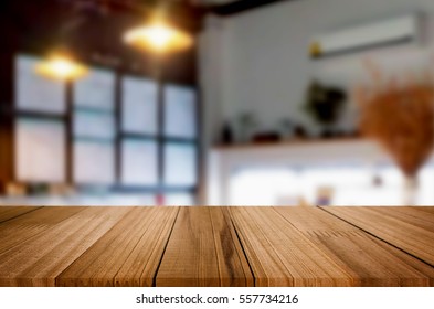 Selected Focus Empty Brown Wooden Table Stock Photo (Edit Now) 557734216