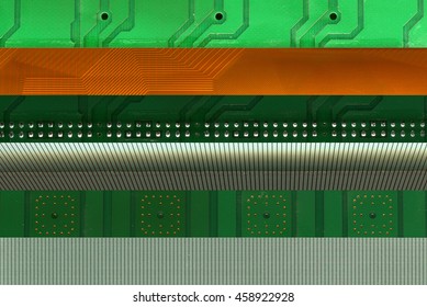 selection of borders scanned from components in a flat television screen monitor