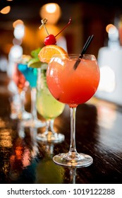 Selection of cocktails - Shutterstock ID 1019122288