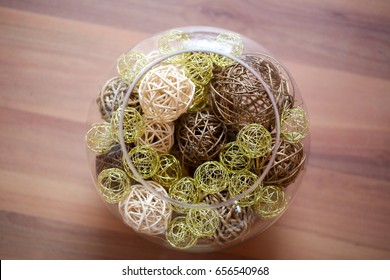 Selection of colored potpourri scented balls