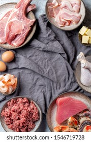 Carnivore Diet Concept Raw Ingredients Zero Stock Photo (Edit Now ...