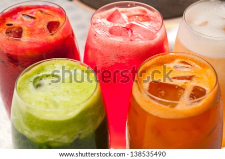 Similar – Colorful Cocktail on a Table at a Restaurant