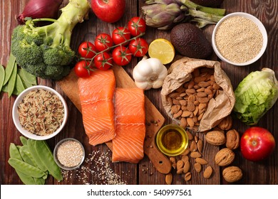 selection of healthy food - Shutterstock ID 540997561