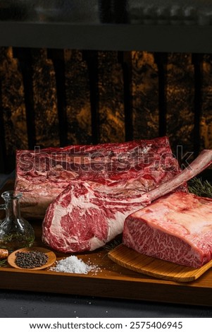 A selection of premium beef cuts.