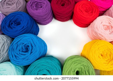 skeins colors yarn cotton