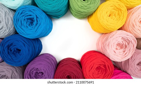 Selection skeins cotton yarn  Gradient colors 