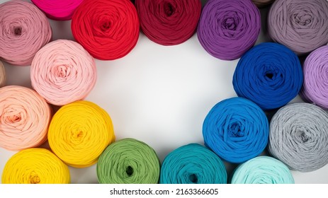 Selection skeins cotton yarn  Gradient colors 
