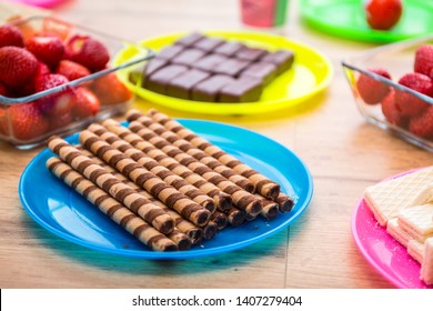 Selection of sweets on the table