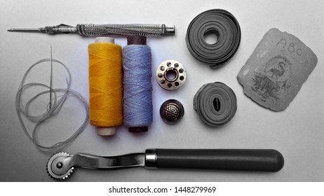 Sewing Objects On White Background Stock Photo 1591290085 | Shutterstock