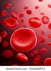 Selective focus of 3D visualization of red blood cells in blood vessels.