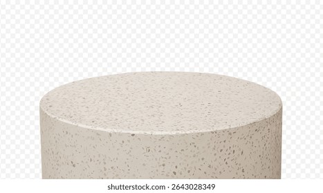 Selective focus.top circle marble stone product display platform in minimal design background.