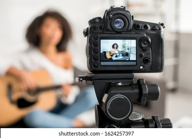 Music Live Stream Images Stock Photos Vectors Shutterstock https www shutterstock com image photo selective focus digital camera young curly 1624257397
