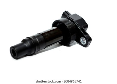 Selective focus of ignition coil, the induction coil for automobile ignition system that transforms battery voltage to thousands of volts needed to create an electric spark plugs to ignite fuel