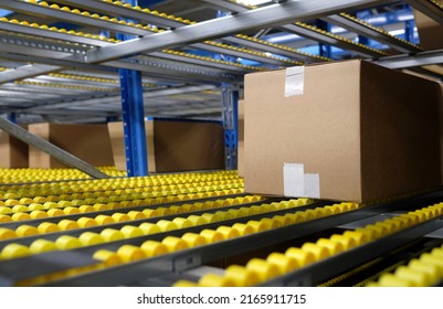 Selective Focus Inside A Logistics And Distribution Center