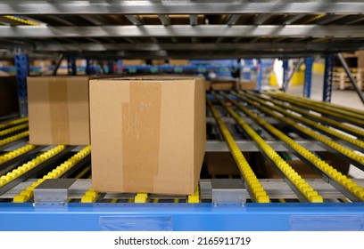 Selective Focus Inside A Logistics And Distribution Center