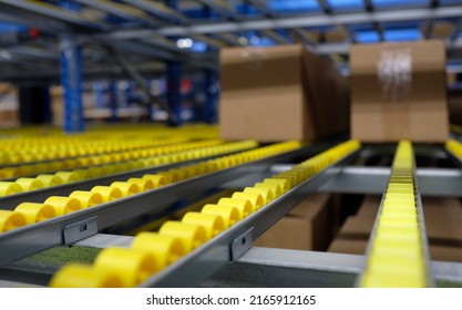 Selective Focus Inside A Logistics And Distribution Center