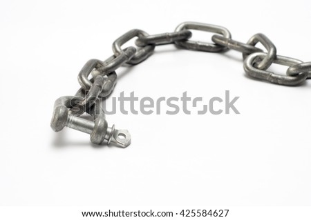 the selective focus of iron chain. 